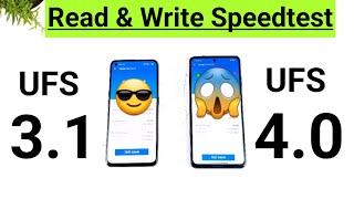 UFS 4.0 vs UFS 3.1 Read & Write Speedtest Comparison Shocking Results OMG  