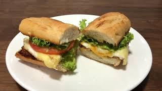 Bacon & Cheese Baguette Sandwich 培根芝士法棍三明治 | Purru Cooks