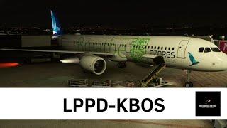 MSFS LIVE | Azores Airlines | Ponta Delgada to Boston | Airbus A321neo | Live 