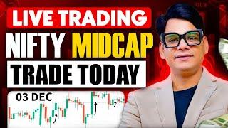 03 DEC Nifty Midcap Finnifty live trading, bank nifty trading #optionstrading #trading #livetrading