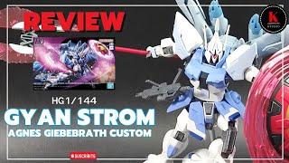 Review (Bandai) HG 1/144 GYAN Strom (AGNES GIEBENRATH CUSTOM) งานดี ประกอบง่าย อาวุธเยอะดีแท้