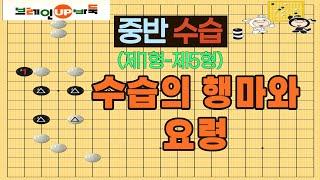 바둑강좌 #51-중반-수습의 행마와 요령(제1형-제5형)