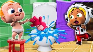 Monster In The Toilet Song + Grocery Store Song and More Nursery Rhymes & Kids Songs