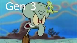 Best Smogon OU Pokemon Each Generation Portrayed By Spongebob