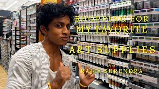 Shopping for My Favorite Art Supplies! With Rajiv Surendra