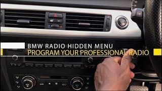 BMW PROFESSIONAL RADIO | View Hidden Menu, How to program AND save station presets step-by-step E92