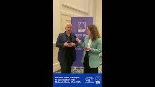 Maria Walsh MEP with EU Affairs Researcher Emma Richardson at 'Ireland's Voice in Europe'