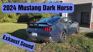 Active Exhaust Sound Settings with Demo on 2024 Ford Mustang Dark Horse
