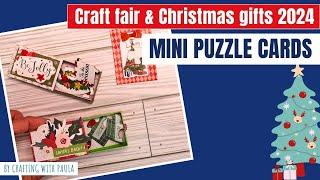 Craft fair and Christmas gifts 2024: Mini puzzle Card in a box