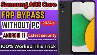 Samsung A03 core Frp bypass with out pc ||  Android 11/12 | Samsung A03 Core Unlock Google Account