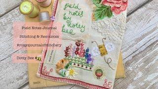 #slowstitch Field Notes Journal - Stitching & Resources #roxysjournalofstitchery #embroidery #stitch