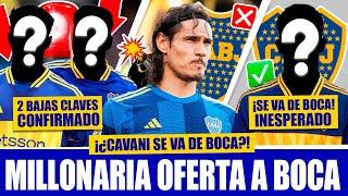 BOMBAZO! CAVANI SE VA de BOCA en DICIEMBRE!? ► Scaloni y una DECISION que BENFICIÓ A BOCA! ► 3 BAJAS