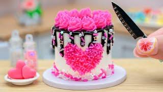 Amazing Sweet Miniature Chocolate And Strawberry Cake Recipe  Valentine's Day Cake Decorating Ideas