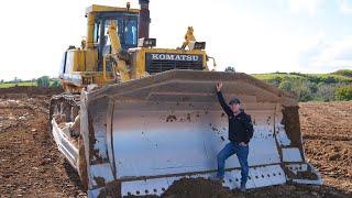 Komatsu D375A Bulldozer in Action