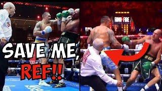 Was Tyson Fury SAVED By THE REFEREE?? | KNOCKDOWN OR KNOCKOUT?| Tyson Fury vs Oleksandr Usyk
