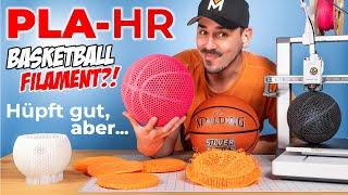 PLA-HR | Neues 3D Druck Airless Basketball Filament im Test