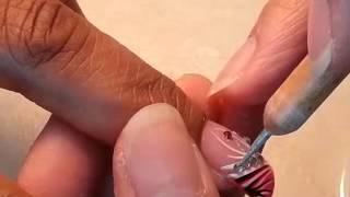 Acrylic Nails Art Designs tutorial, 1