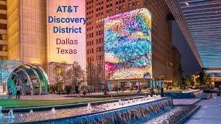 AT&T Discovery District,Dallas ||Park at AT&T Head Office ||Downtown Dallas AT&T District ||Texas