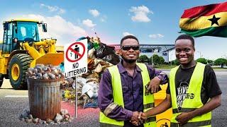 This Boys Clean The City Of Accra For Free: Buz Stop Boys