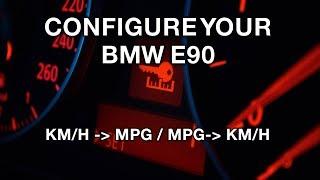 How to configure your bmw (KM/H to MPH, l/100km to MPG)