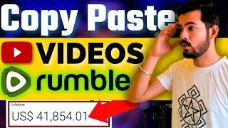 $1756/Month Copy Paste Videos Make Money Online | Rumble Earn Money How to make money on Rumble 2024