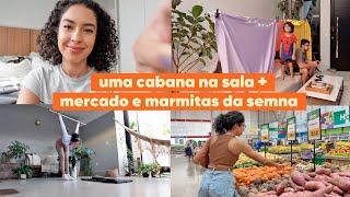 FAXINA NA CASA, COMPRAS DE MERCADO, MARMITAS DA SEMANA E CRIANÇA EM CASA | JULIANA LOUISE