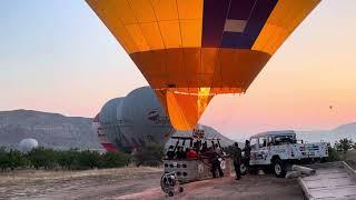 Kızılçukur Vadisi - Sıcak Hava Balonu Kalkışı Nasıl Oluyor? Sarı Balon #kapadokya #RedValley