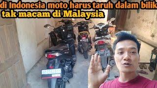 Indonesia rawan pencuri moto harus taroh dalam bilik tak macam di Malaysia⁉️