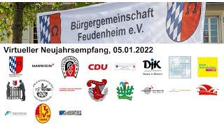 2. Virtueller Neujahrsempfang der Bürgergemeinschaft Feudenheim e.V.