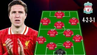 LIVERPOOL NEW PREDICTED LINE-UP (4-2-3-1) UNDER ARNE SLOT  WITH TRANSFER NEWS  CHIESA TO LIVERPOOL