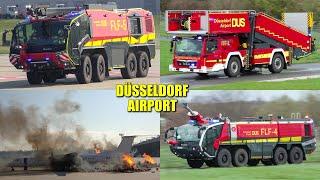 [EINSATZFAHRTEN AM FLUGHAFEN DÜSSELDORF!] - XXL-Zusammenschnitt: Feuerwehr, Rettungsdienst & Polizei