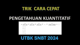 BOCORAN SOAL KUANTITATIF TPS UTBK SNBT 2024