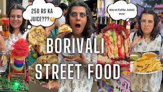 Borivali street food | Worst Jalebi Fafa | 30 year old pav pattice | Malai Gola | Fire punch | 4K