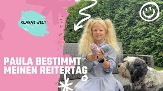 Paula bestimmt meinen Reitertag  | @Klaras-Welt