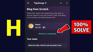 Blog from Scratch | Tapswap Code | Start Your Blog from Scratch and Make Money Fast!