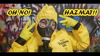 DuPont Tychem QC Hazmat Suit Rubber Gloves Gas Mask Unboxing Show & Tell ️