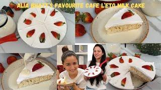 Just 10 Mins No Bake Alia Bhatt का Favourite Milk Cake | Alia Bhatt's Favourite Cafe L'eto Milk Cake