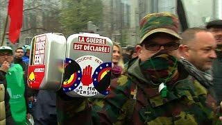 Soldaten gegen Polizisten: Ausschreitungen in Brüssel