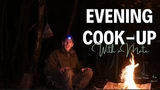 Evening Cook-up on a Portable Fire Pit | Simple Burgers, Toasted Buns, and Good Company!