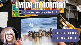 Welcome, Accomplices: Creating an Otherworldly Watercolor Cityscape with Lynda Norman