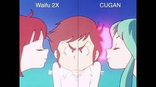 Waifu2x (CNN) vs CUGAN (GAN) Anime SR comparison