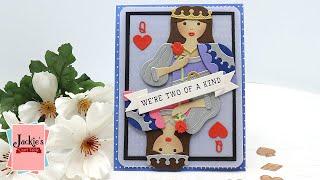 Queen of Hearts Card | Jack of All Trades Collection from Spellbinders