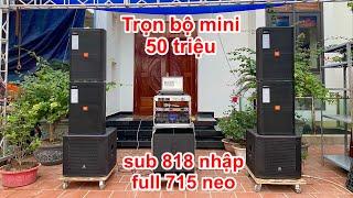 Trọn bộ âm thanh sự kiện nhỏ xinh chỉ 50 triệu đi show mini / sân vườn quá ổn. DVH Audio 0363553277