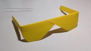 How To Make a Paper Glasses, Easy Origami Sunglasses