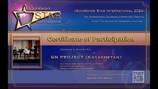 Accordion Star International 2024 Galymzhan Narymbetov GN PROJECT (Kazakhstan) Cat 9 (Bands 18+)