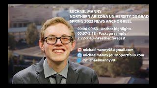 Michael Manny spring 2023 news anchor demo reel