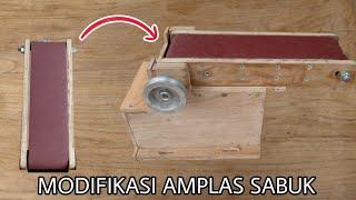 Cara membuat kedudukan Amplas Sabuk | Belt Sander