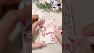 Diy Jurnal Stiker | journal with me pink color #journaling #jurnalstiker #stikerjurnal #fyp