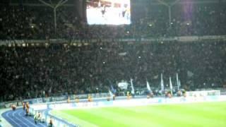 Hertha Berlin Fans At End Of Greuther Furth Game. 22/10/2010