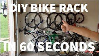 Building a compact bike rack for 6 bikes in 60 seconds.